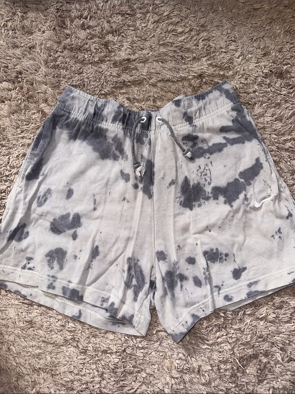 Nike Tie-Dye Gray Women's Lounge Shorts